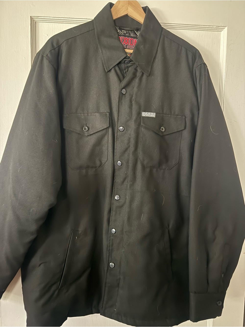 DIXXON Black Button-Up Lightweight Shirt Jacket
